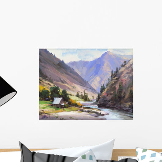 Along Salmon River Wall Decal