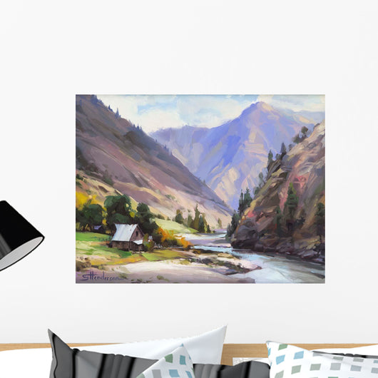 Along Salmon River Wall Decal