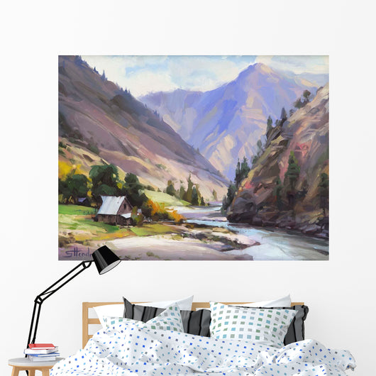 Along Salmon River Wall Decal