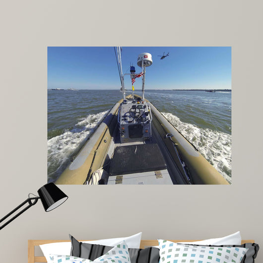 Unmanned Rigid-hull Inflatable Boat Wall Decal