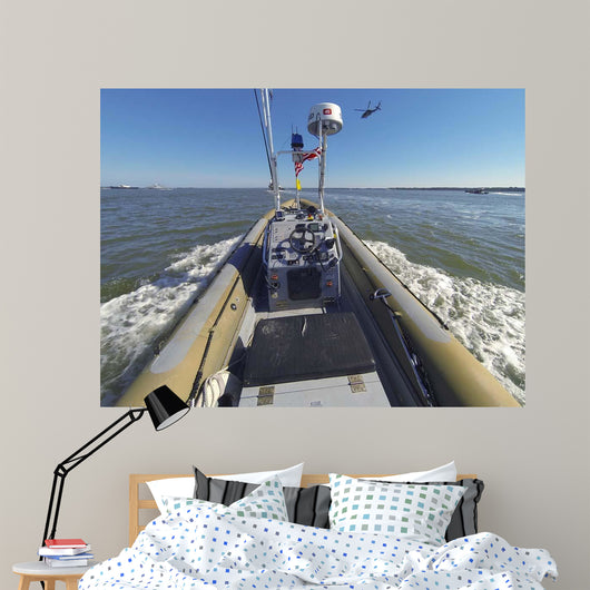 Unmanned Rigid-hull Inflatable Boat Wall Decal