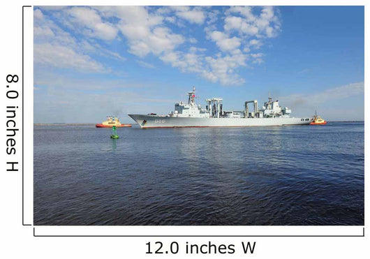 Chinese Fuchi-class Oiler Qiandaohu Wall Decal