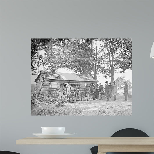 Camp Scene Sutler's Store Wall Decal