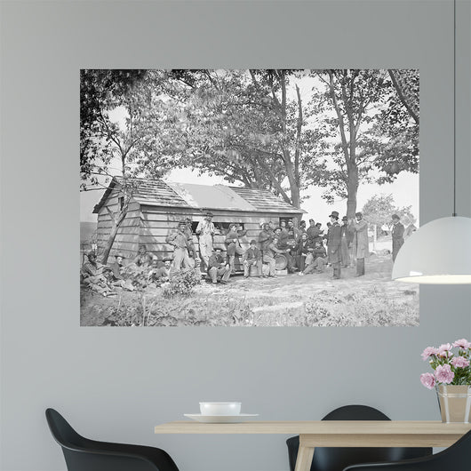Camp Scene Sutler's Store Wall Decal