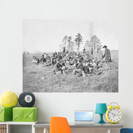 Infantry Resting from Drills Wall Decal