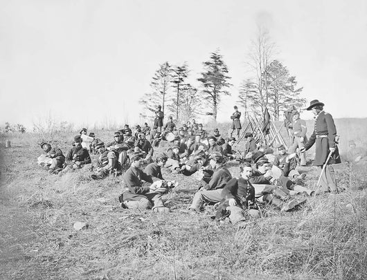 Infantry Resting from Drills Wall Decal