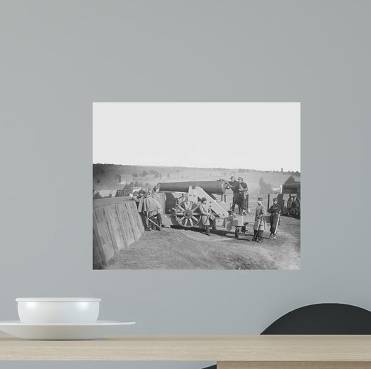Officers Operating Cannon Fort Wall Decal