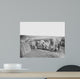 Officers Operating Cannon Fort Wall Decal