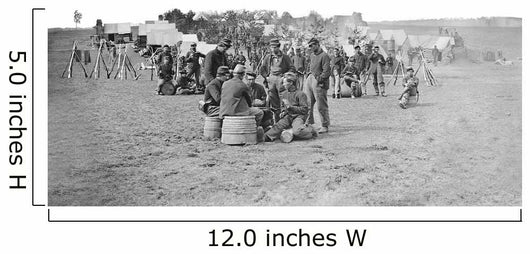 Camp Scene during American Wall Decal Design 3