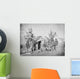 Camp Scene during American Wall Decal Design 2