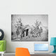 Camp Scene during American Wall Decal Design 2