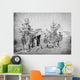 Camp Scene during American Wall Decal Design 2