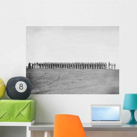 Infantry Parade during American Wall Decal Design 3