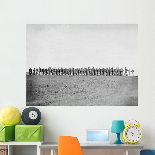 Infantry Parade during American Wall Decal Design 3