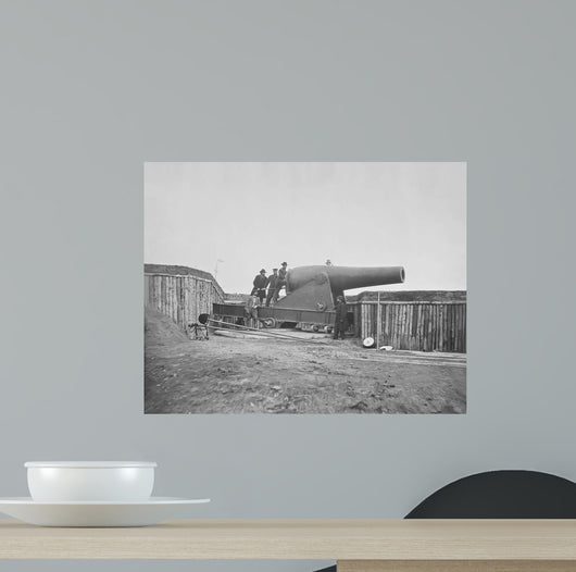 Cannon Mounted Fort Battery Wall Decal