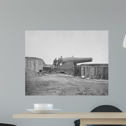 Cannon Mounted Fort Battery Wall Decal