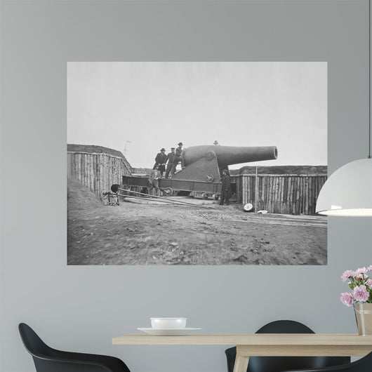 Cannon Mounted Fort Battery Wall Decal