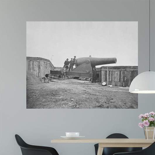 Cannon Mounted Fort Battery Wall Decal