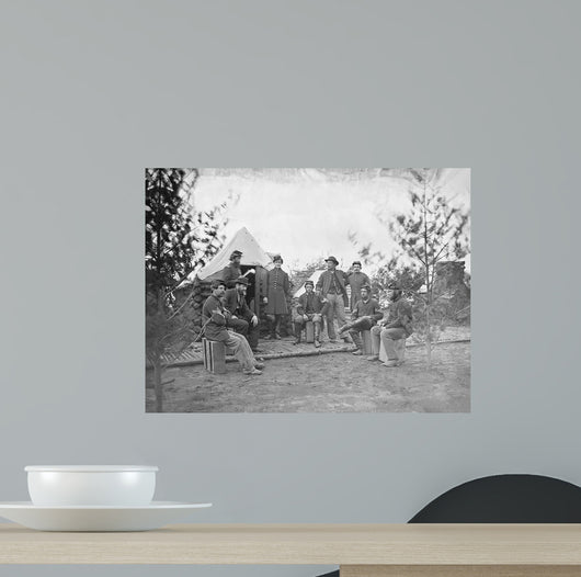 Soldiers Camp during American Wall Decal