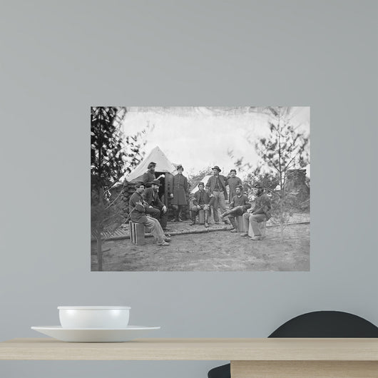 Soldiers Camp during American Wall Decal
