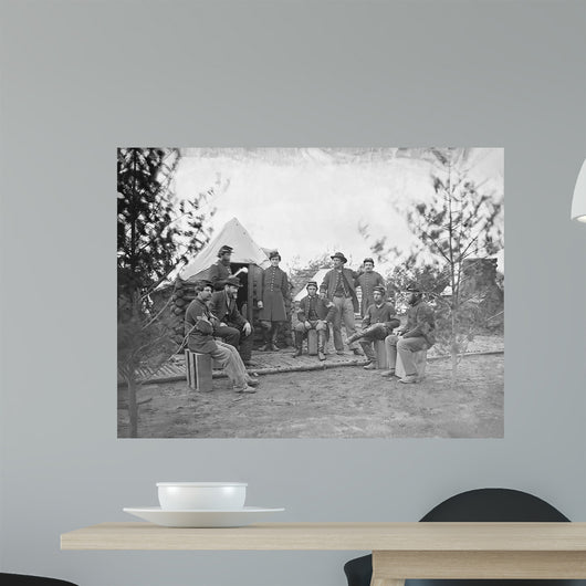 Soldiers Camp during American Wall Decal