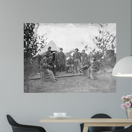 Soldiers Camp during American Wall Decal