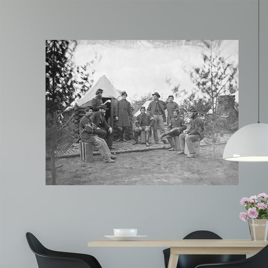 Soldiers Camp during American Wall Decal