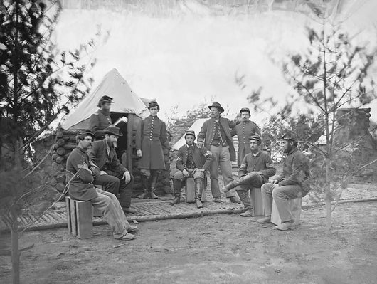 Soldiers Camp during American Wall Decal