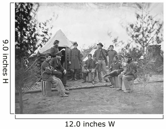 Soldiers Camp during American Wall Decal
