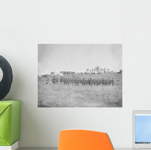 Infantry Parade during American Wall Decal Design 2