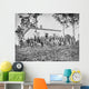Group Soldiers Camp during Wall Decal