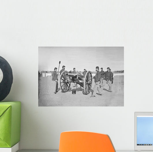 Gun Squad Artillery Drill Wall Decal