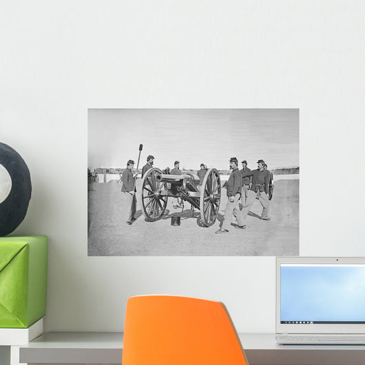 Gun Squad Artillery Drill Wall Decal
