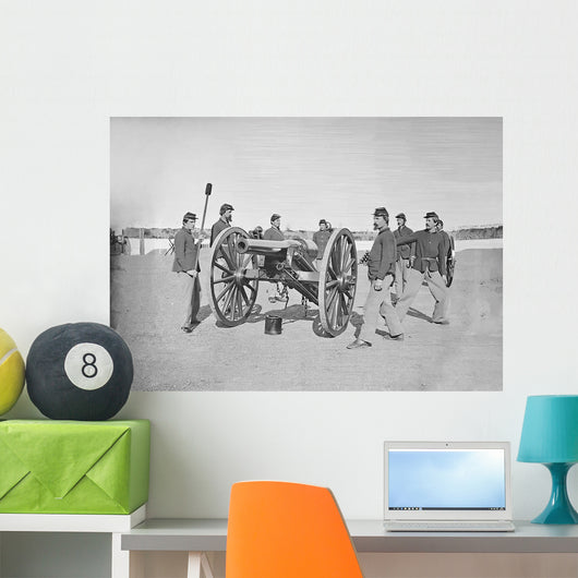 Gun Squad Artillery Drill Wall Decal
