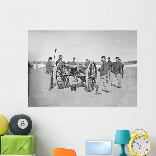 Gun Squad Artillery Drill Wall Decal