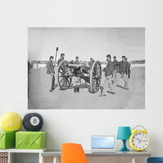 Gun Squad Artillery Drill Wall Decal