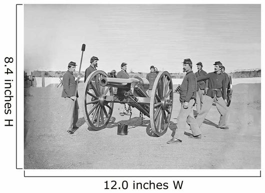 Gun Squad Artillery Drill Wall Decal