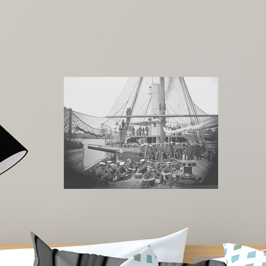 Gunboat Uss Mendota James Wall Decal