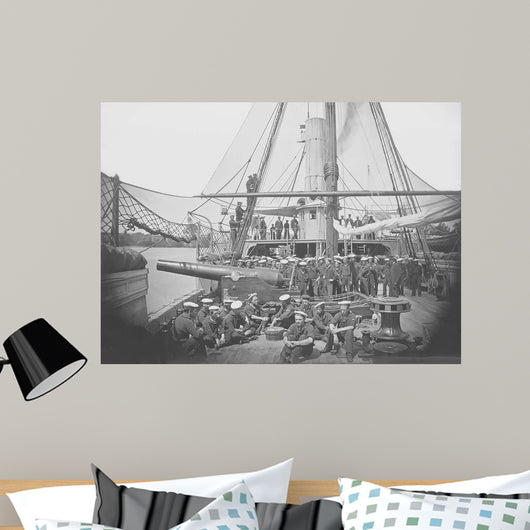 Gunboat Uss Mendota James Wall Decal