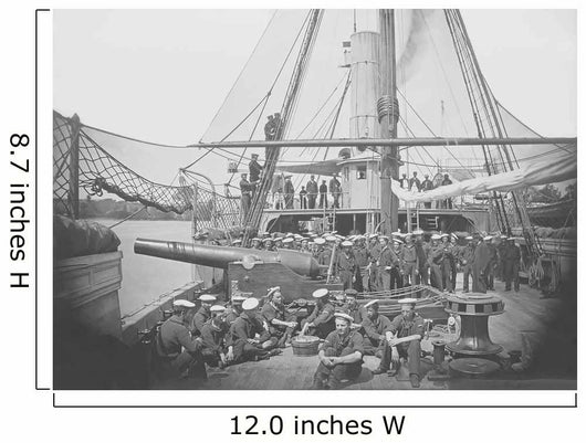 Gunboat Uss Mendota James Wall Decal