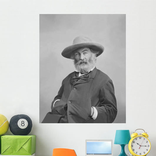 Walt Whitman Portrait circa Wall Decal Design 2