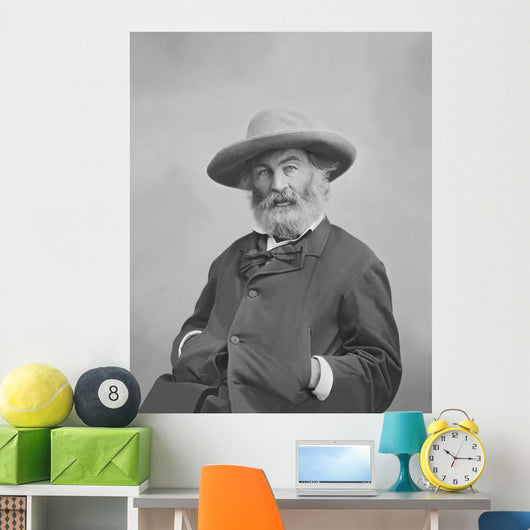 Walt Whitman Portrait circa Wall Decal Design 2