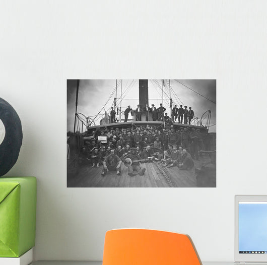 Deck Gunboat Uss Hunchback Wall Decal Design 1