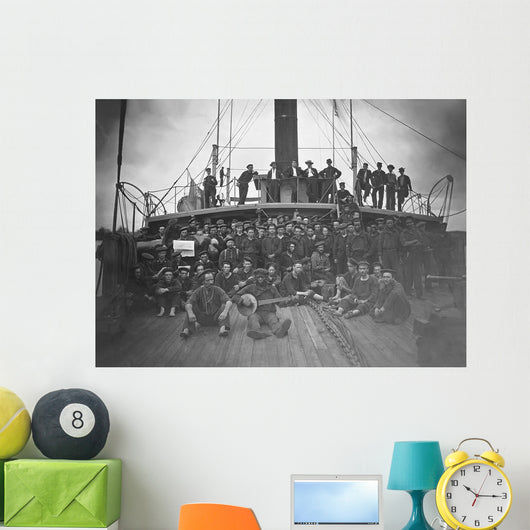 Deck Gunboat Uss Hunchback Wall Decal Design 1