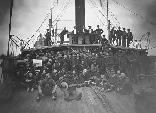Deck Gunboat Uss Hunchback Wall Decal Design 1