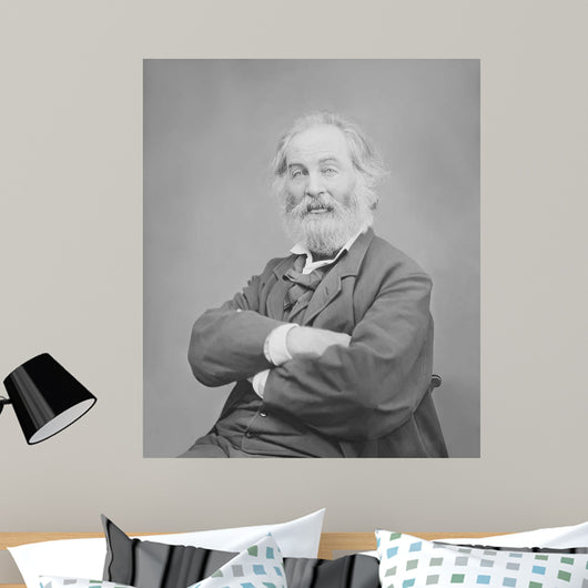 Walt Whitman Portrait circa Wall Decal Design 1