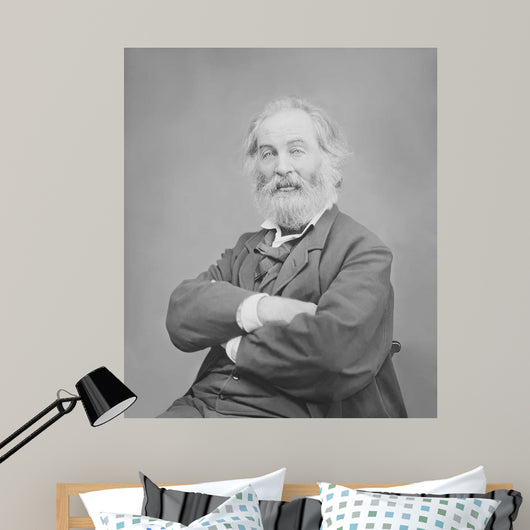 Walt Whitman Portrait circa Wall Decal Design 1