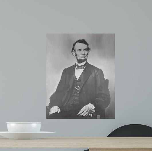 Portrait President Abraham Lincoln Wall Decal Design 2