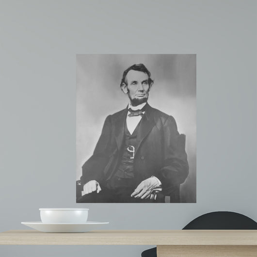 Portrait President Abraham Lincoln Wall Decal Design 2