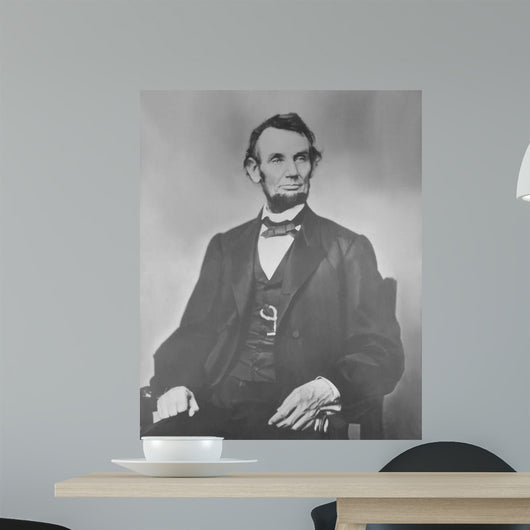 Portrait President Abraham Lincoln Wall Decal Design 2